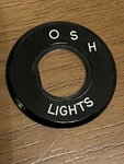 Jaguar E-type Series MK10 MK2 Daimler Light Switch Escutcheon Osh New C15449/7. Fixed Price $19.99.