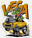 Chevy Vega Magnet - Chevrolet General Motors Gm Vinyl Muscle. Fixed Price $5.55.