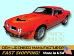 1973 1974 1975 1976 1977 1978 Firebird Trans Am T/a Hood Only Graphic Decal. Fixed Price $269.00.