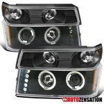 Fit 2004-2012 Colorado Canyon Black Led Halo Projector Headlights+corner Lamps. Fixed Price $160.73.