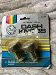 Vintage Cal Custom 2214 Nos Piece Chrome Dash Radio Knob Set. Fixed Price $17.99.