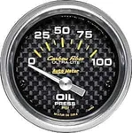 Auto Meter 4727 Carbon Fiber Oil Pressure Gauge. Fixed Price $114.99.
