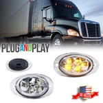 2PC Clear Amber Led Cab Side Marker Signal Light For Freightliner Cascadia 08-17. Fixed Price $19.99.