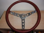 Vintage Hot Rod Gasser 3 Spoke Superior 500 Steering Wheel Red Metal Flake Grip. Fixed Price $89.99.