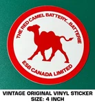 The Red Camel Battery Batterie Vintage Original Vinyl Decal Sticker - Automotive. Fixed Price $7.23.
