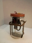 Vintage 1940'S & 1950'S Gm ? Windshield Washer Pump W/ Jar Bracket Untested. Fixed Price $40.00.