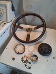 1984 - 95 Jeep Cherokee Laredo Steering Wheel 28882 From 1989 15" Leather?. Fixed Price $195.00.