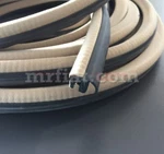 Fiat 1100 Special Familiare Beige Rear Door Window Cloth Gasket New. Fixed Price $151.00.