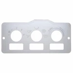 United Pacific 48000 A/c Control Plate, 3 Square Openings, Stainless, For Pb. Fixed Price $61.47.