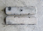 Pair Original 1959-1964 Oldsmobile 394 Engine Valve Rocker Covers Dynamic 88 98. Fixed Price $125.00.