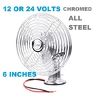 Rv Car Truck Semi Dash Mount Cooling Fan 6" Caged Metal Blade 12 And 24 Volts. Fixed Price $33.00.