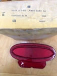 1959 Oldsmobile 88 Taillight Lens- Nors Globrite# 576; Replaces Gm# 5950077. Fixed Price $20.00.