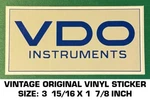 Vdo Instruments Vintage Original Vinyl Decal Sticker Drag Racing-performance. Fixed Price $5.08.