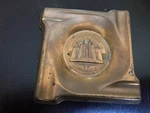 3" X Ashtray, 1933 Chrysler Motors, Plymouth, Dodge, Desoto,. Fixed Price $10.00.