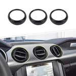 3X Black Dashboard Air Conditioner Vent Outlet Covers Trim Ford Mustang 15+. Fixed Price $15.68.