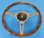 New 14" Laminated Wood Steering Wheel & Hub Adaptor Triumph TR4A TR250 TR6. Fixed Price $299.95.