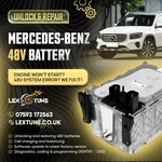 Mercedes 48V Hybrid Battery Repair Service, Crash Data Reset, Flat. Fixed Price $335.08.