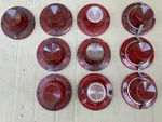 1962 Chevy Impala Belair Biscayne Tail Light Lens (10) & Trim Rings (3) Oem. Fixed Price $22.00.