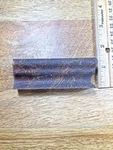 Black Mantel Clock Adamantine Trim 3 1/2 X 1/4 Inches (K8254). Fixed Price $12.99.