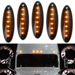 Oe-spec Amber Led Raised Roof Clearance Marker Lights For Freightliner Cascadia. Fixed Price $41.09.