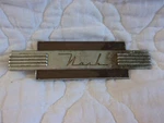 Nash Radio Delete Plate Vintage Auto Part 8-32 Casting #4913-J Kenosha Wisconsin. Fixed Price $75.00.