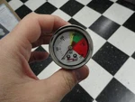 Nitrous Pressure Gauge Liquid Filled Nos New White Face. Fixed Price $19.95.