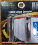 Toggle Switch Extension 1/4" Amber Jewel Chrome Aluminium All Kenworth 92860. Fixed Price $14.99.