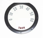 1955-57 Corvette Tachometer Face Lens, Each. Fixed Price $29.25.