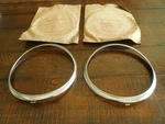 1941 Plymouth Deluxe Headlight Rings Nos 863784 Mopar Headlamp Bezel. Fixed Price $169.95.