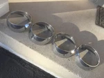 4) 1964 Mercury Headlight Bezels/rings Monterey, Montclair, Park Lane Marauder. Fixed Price $91.64.