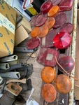 Vintage Old Antique Marker Park Light Red Orange Mixed Lense Lot Rat Rod Truck. Fixed Price $55.00.
