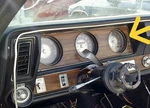 Oldsmobile Cutlass : 1970, 1971, 1972, Speedometer-instrument Cluster Bezel. Fixed Price $74.00.