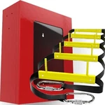 Fire Escape Ladder With Cabinet - Wall Fixed & Box For Safety. Fixed Price $79.88.