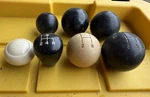 Lot Of 7 Vintage Gear Shift Knobs Hot Rod Rat Ford Chevrolet Dodge. Fixed Price $75.00.