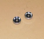 1950-51 (?) Ford Inner Radio Knobs Pair. Fixed Price $20.50.