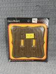 Vintage American Tack Deco Room Switchplate Wall Faux Maple Wood Grain Nos. Fixed Price $10.08.