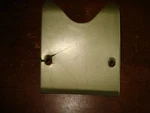 1968 Gto/lemans Dash Lower Steering Column Cover,gm #9791435 Trim Code 221 Gold. Fixed Price $25.00.