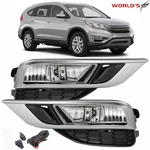 Left And Right For Honda Cr-v 2015 2016 Clear Fog Lights Lamps+wiring Kit&switch. Fixed Price $41.88.
