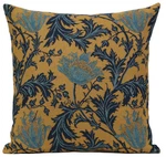 Cushion Cover - Morris' Blue Gold Anemone Tapestry Throw Pillow New. Fixed Price $65.00.