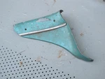 55 Ford Full Size Left Dash End Extension Moulding BN-7004335 Aw Side. Fixed Price $20.00.