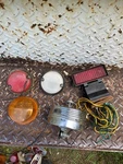 Vintage Old Antique Marker Park Light Red Orange Mixed Lot Rat Rod Truck Signal. Fixed Price $35.00.