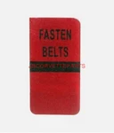 1977-1979 Corvette Lens Fasten Seat Belts Warning New Repro. Fixed Price $19.95.