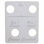 United Pacific 48419 Switch Mounting Plate Stainless Steel, Cruise Control (4. Fixed Price $34.44.