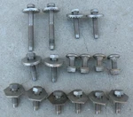 Lincoln Continental Rear Back Bumper Bracket Nuts Bolts Washers 1961-1963 61-63. Fixed Price $150.00.