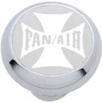 United Pacific 23141 - Small Silver Maltese Cross Fan/air Chrome Dash Knob. Fixed Price $20.00.