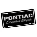 Pontiac Streamline Torpedo Classic Car Black And Silver Aluminum License Plate. Fixed Price $18.95.