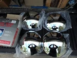 Vintage Nos Chieftain Automotive 8-8400 Baby Moon Hub Caps The Chrome Set Of. Fixed Price $110.00.