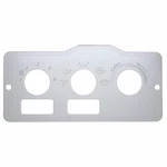 United Pacific 47999 A/c Control Plate, 2 Square Openings, Stainless, For Pb. Fixed Price $43.69.
