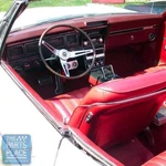 1968 Impala Oem Vinyl Covered Madrid Grain Dash Pad W/ Ac - Parchment New. Fixed Price $421.99.
