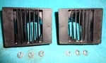 1967-76 Dart Duster Demon Mopar A-body Dash Defroster Vents 1-PR Blk Vgc W-nuts. Fixed Price $44.95.